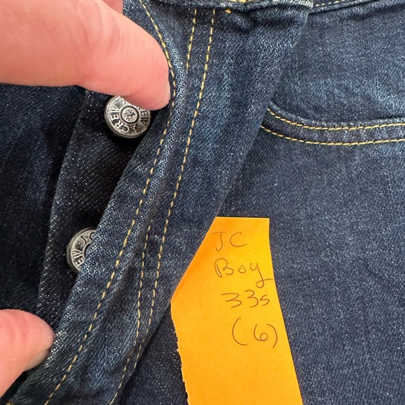J. Crew NWT Boy Boyfriend Cropped Ankle Jeans size 33 Short Dark Blue - Picture 8 of 16